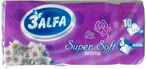 3ALFA χαρτί υγείας αρωματικό 3φυλλο 10x108gr
