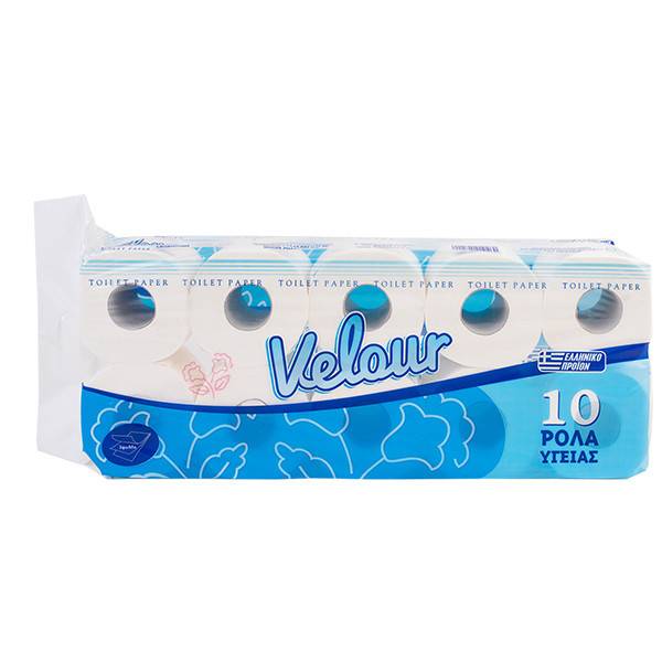 VELOUR χαρτί υγείας 3φυλλο 10x125gr