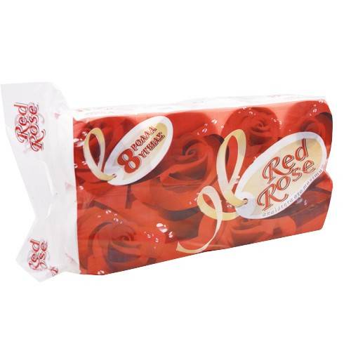 RED ROSE χαρτί υγείας 2φυλλο 8x145gr