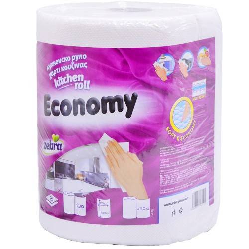 ZEBRA χαρτί κουζίνας economy 2φυλλο 300gr