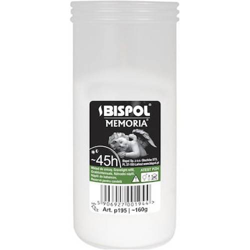 BISPOL κερί λευκό διάρκειας 45 ωρών p195