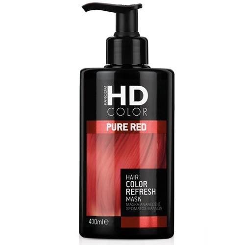 FARCOM HD μάσκα ανανέωσης χρώματος μαλλιών pure red 400ml