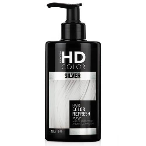FARCOM HD μάσκα ανανέωσης χρώματος μαλλιών silver 400ml