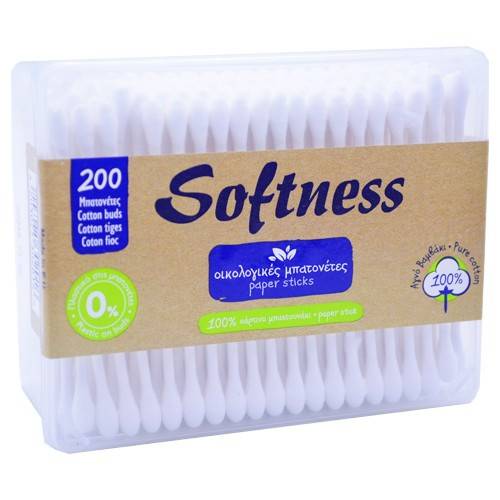 SOFTNESS ωτοκαθαριστές κουτί 200τεμ