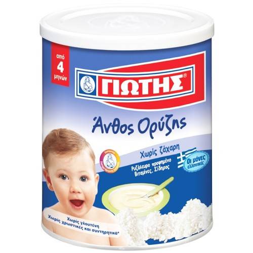 ΓΙΩΤΗΣ άνθος ορύζης για 4+ μηνών χωρίς γλουτένη 150gr