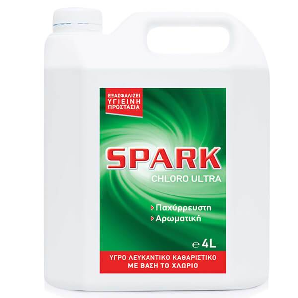 SPARK παχύρρευστη χλωρίνη λευκό 4lt