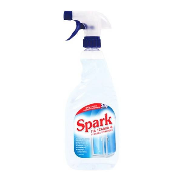 SPARK υγρό καθαριστικό spray τζαμιών διαφανές 750ml