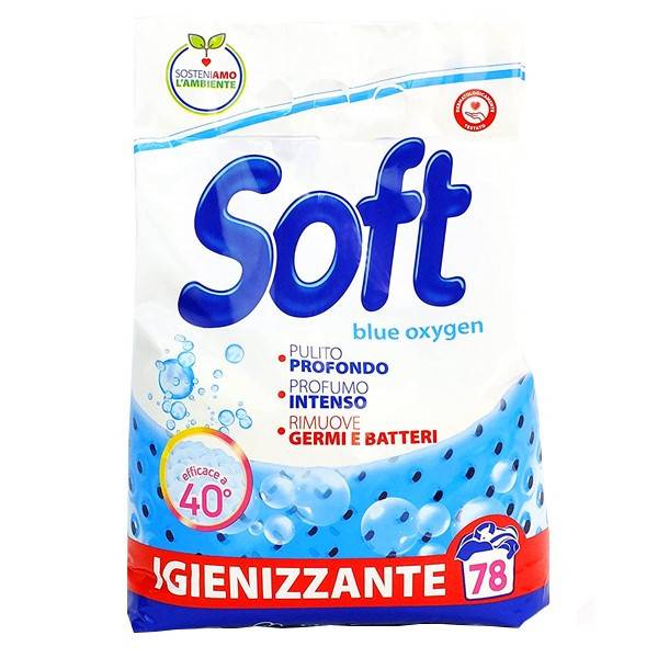SOFT σκόνη πλυντηρίου ρούχων Blue Oxygen 70μεζ
