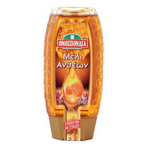 ΟΜΟΣΠΟΝΔΙΑ μέλι ανθέων σκουίζι 350gr
