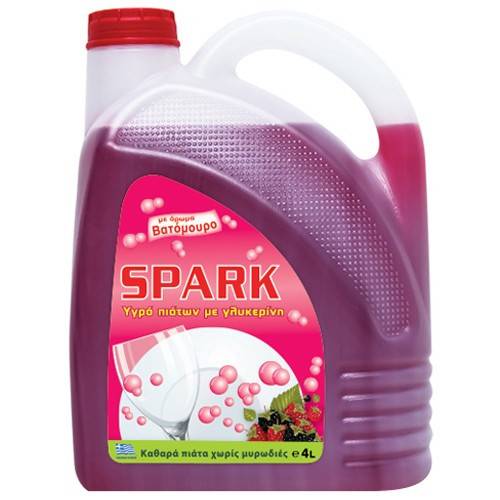 SPARK υγρό πιάτων με βατόμουρο 4lt