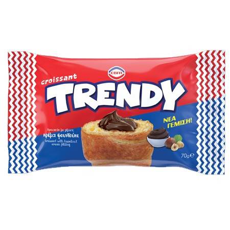 ΕΒΓΑ trendy κρουασάν φουντούκι 70gr