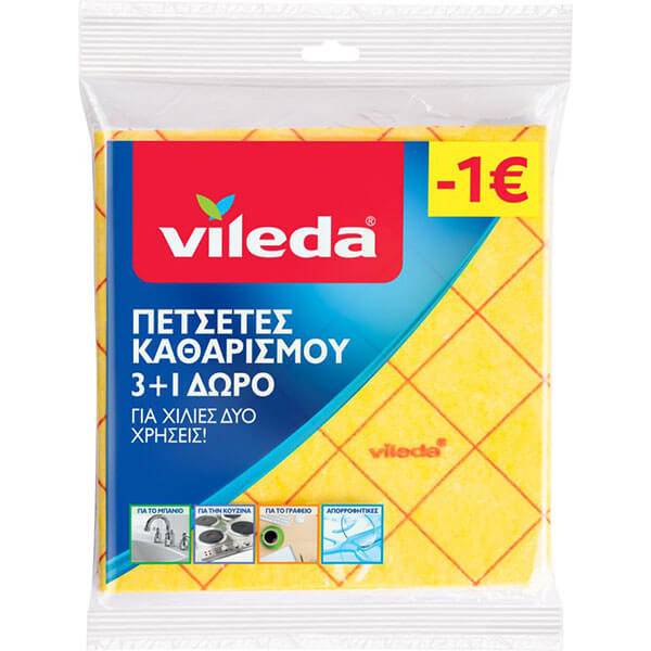 VILEDA πετσέτα καθαρισμού γενικής χρήσης 38x40cm 4τεμ