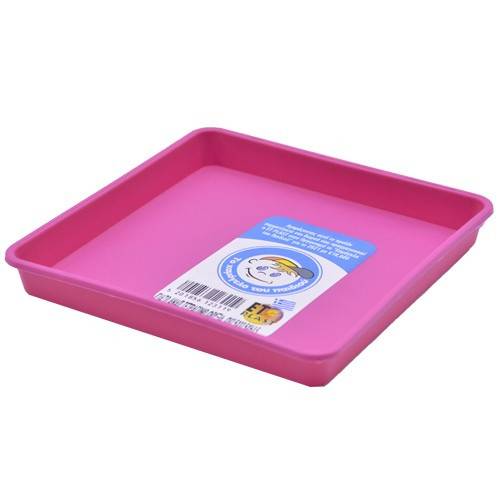 ET PLAST πιάτο αναϊς τετράγωνης γλάστρας φουξ 25x25x3cm