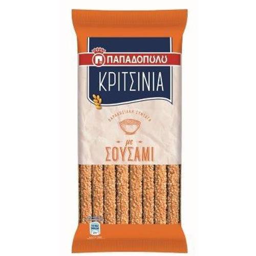 ΠΑΠΑΔΟΠΟΥΛΟΥ κριτσίνια με σουσάμι 130gr