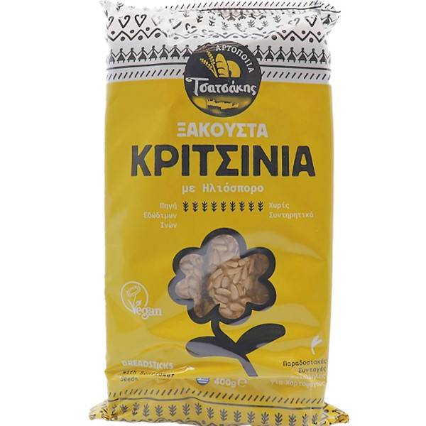 ΤΣΑΤΣΑΚΗΣ κριτσίνια ηλιόσπορου 400gr