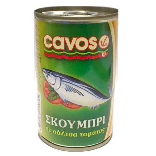 CAVOS σκουμπρί σε σάλτσα τομάτας 155ml