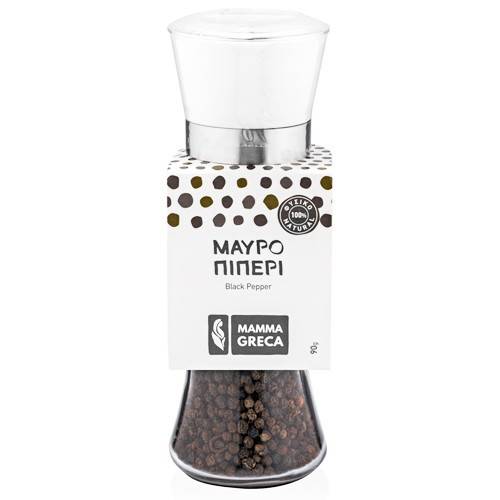 MAMMA GRECA μαύρο πιπέρι βάζο με μύλο 90gr