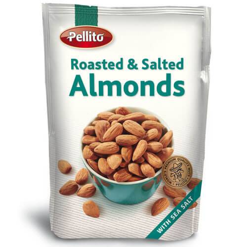 PELLITO αμύγδαλα ψημένα αλατισμένα 100gr