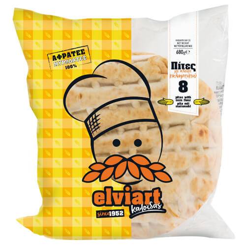 ELVIART πίτα με αλεύρι καλαμποκιού 680gr