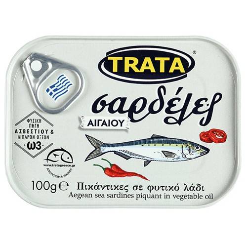 TRATA σαρδέλα πικάντικη σε φυτικό λάδι 100gr