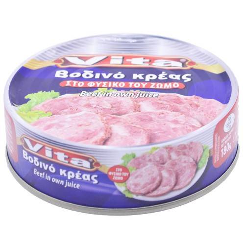 VITA βοδινό κρέας στο φυσικό του ζωμό 180gr