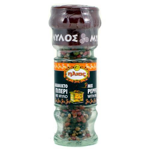 ΗΛΙΟΣ πιπέρι ανάμεικτο βάζο με μύλο 25gr