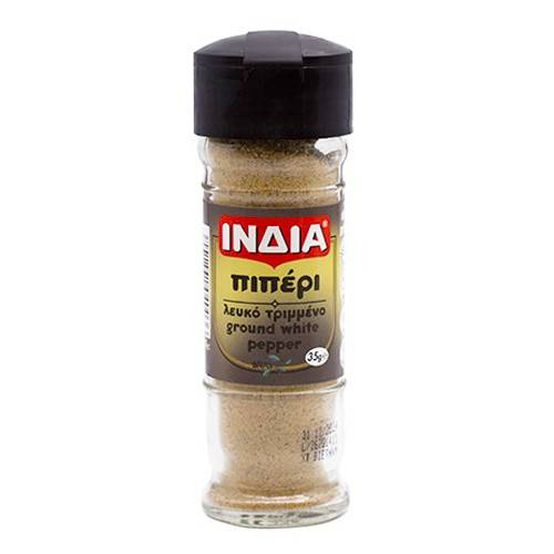 ΙΝΔΙΑ πιπέρι λευκό τριμμένο βάζο 35gr