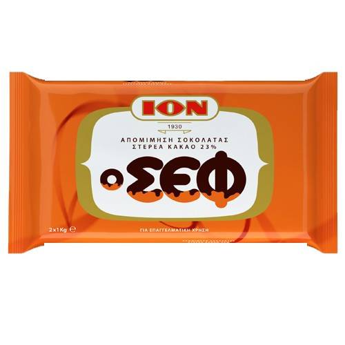 ΙΟΝ προϊόν απομίμησης σοκολάτας ο σεφ 2x1kg