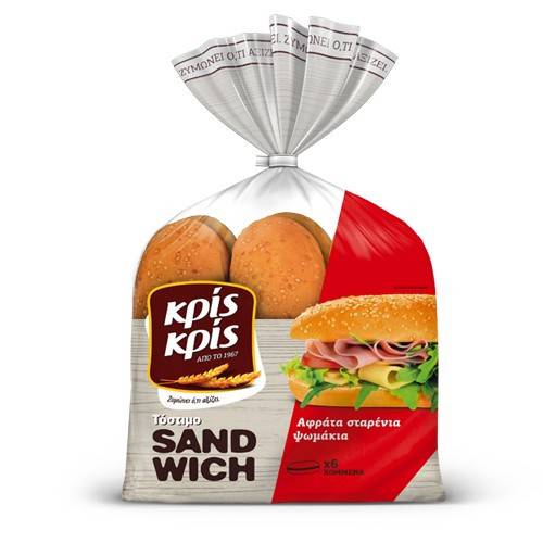 ΚΡΙΣ ΚΡΙΣ ψωμάκια σάντουιτς 480gr