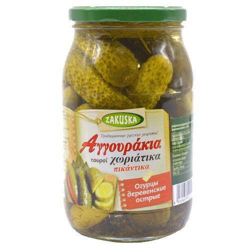 ZAKUSKA αγγουράκια τουρσί χωριάτικα πικάντικα 800gr