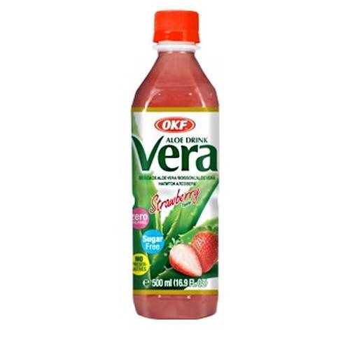 OKF χυμός με αλόη και φράουλα χωρίς ζάχαρη 500ml