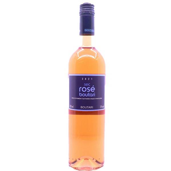 ΜΠΟΥΤΑΡΗ μακεδονικός sec ροζέ ξηρός οίνος 750ml