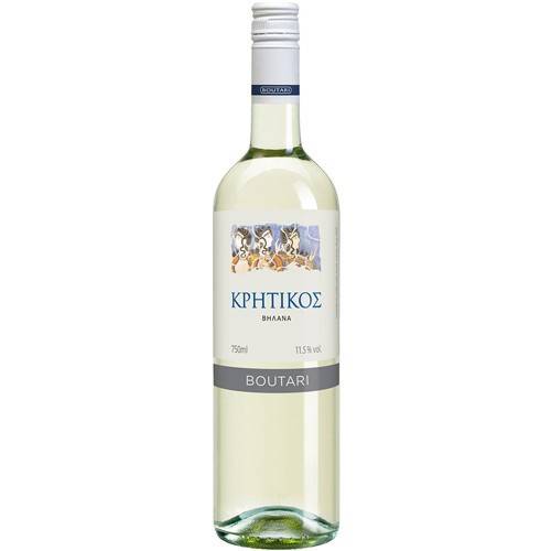 ΜΠΟΥΤΑΡΗ κρητικός λευκός ξηρός οίνος 750ml