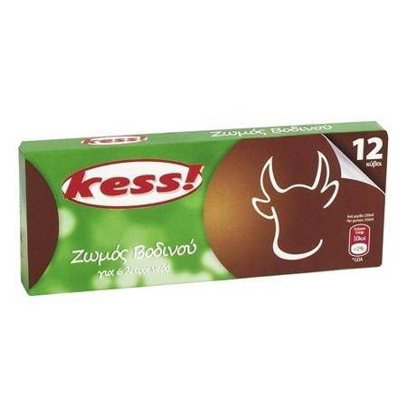 KESS! ζωμός βοδινού για 6 λίτρα νερού 12τεμ