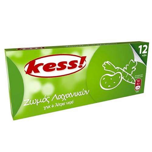 KESS! ζωμός λαχανικών για 6 λίτρα νερού 12τεμ