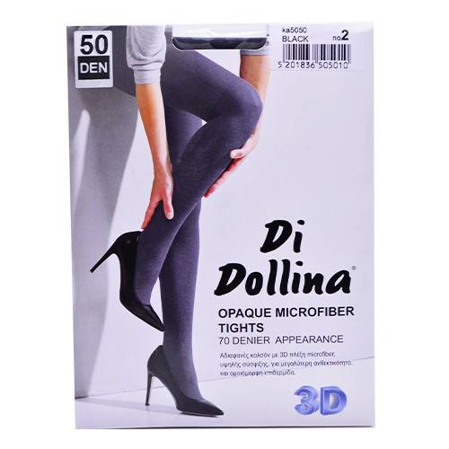 DI DOLLINA καλσόν mf opaque 3d 50den No2 μαύρο