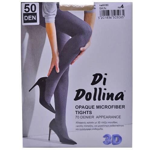 DI DOLLINA καλσόν mf opaque 3d 50den No4 skin
