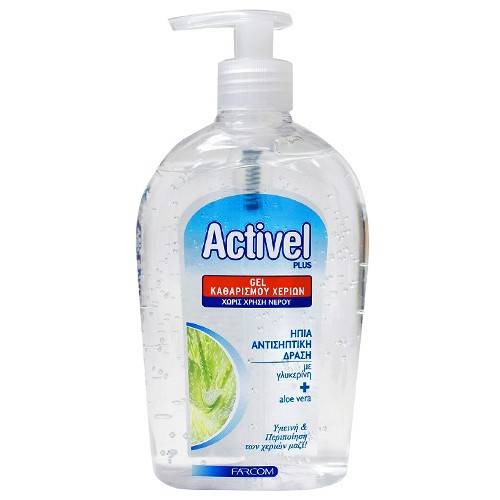 FARCOM Activel plus gel καθαρισμού χεριών 500ml