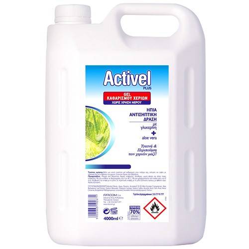FARCOM Activel plus gel καθαρισμού χεριών 4lt