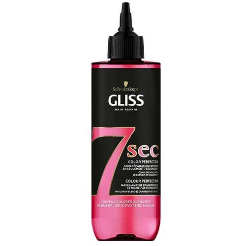 SCHWARZKOPF Gliss μάσκα μαλλιών hair treatment 7 sec color protector 200ml