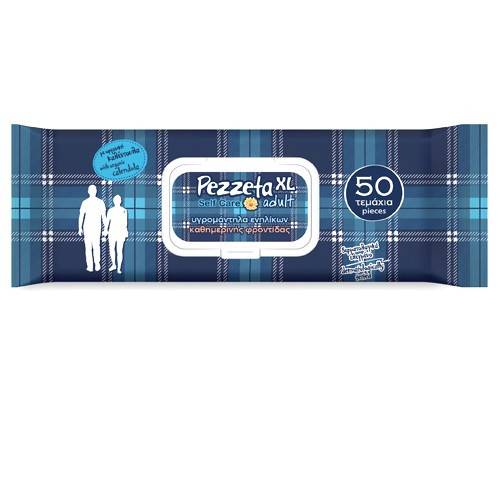 NANNY'S υγρά μαντηλάκια ενηλίκων pezzeta XL 26x23cm 50τεμ