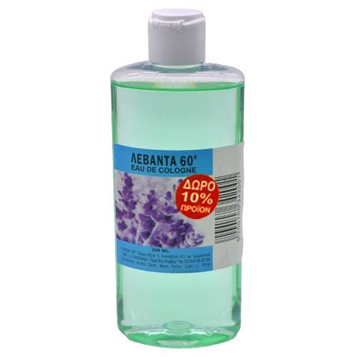 LINA κολώνια 60ο με λεβάντα 200ml