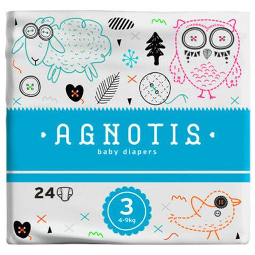 AGNOTIS παιδικές πάνες No3 4-9kg 24τεμ