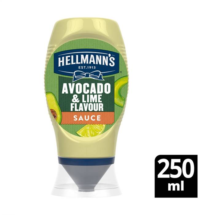 HELLMANN'S σως αβοκάντο και γεύση λάιμ vegan 250ml