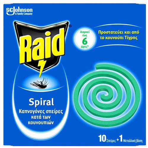 RAID εντομοαπωθητικές σπείρες φιδάκια 10τεμ