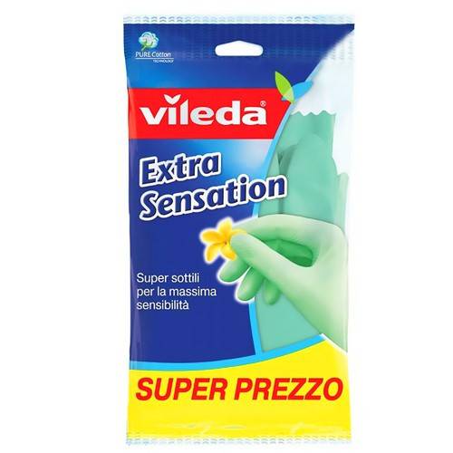 VILEDA γάντια καθαριότητας extra sensation πλαστικά medium