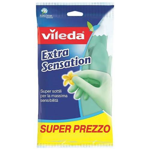 VILEDA γάντια καθαριότητας extra sensation πλαστικά small