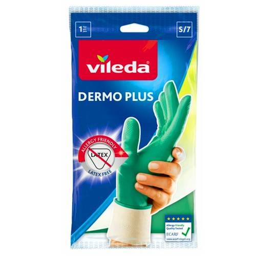 VILEDA γάντια οικιακής χρήσης dermo plus νιτριλίου πράσινα medium