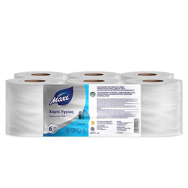 MAXI χαρτί υγείας αυτόματης μηχανής Cente Pull 6x600gr