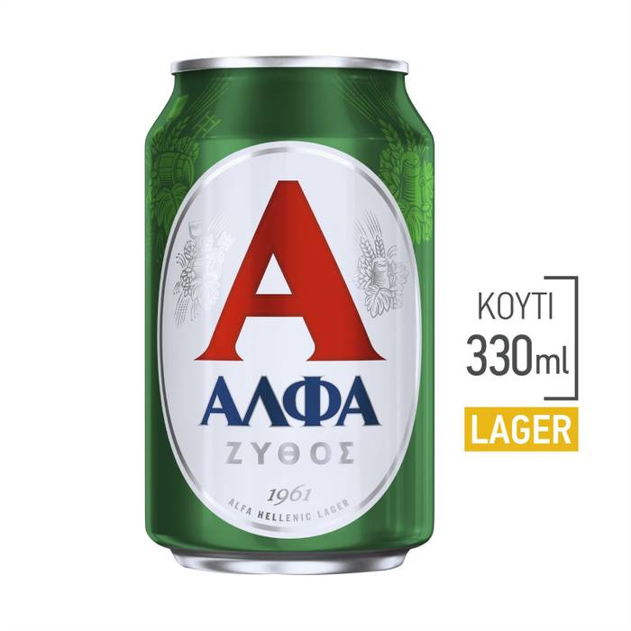 ΑΛΦΑ μπύρα κουτί 330ml